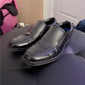 Men's Black Leather Loafers